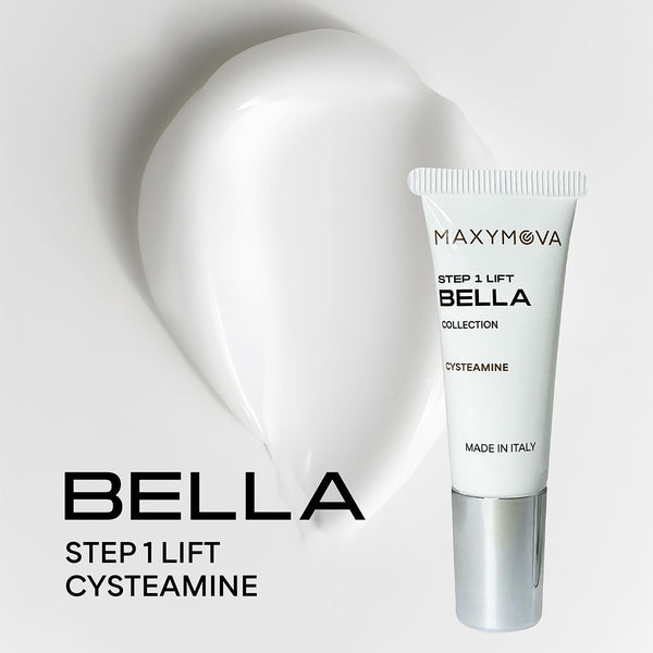 Maxymova Bella Cysteamine korean lash lift on a light gray background