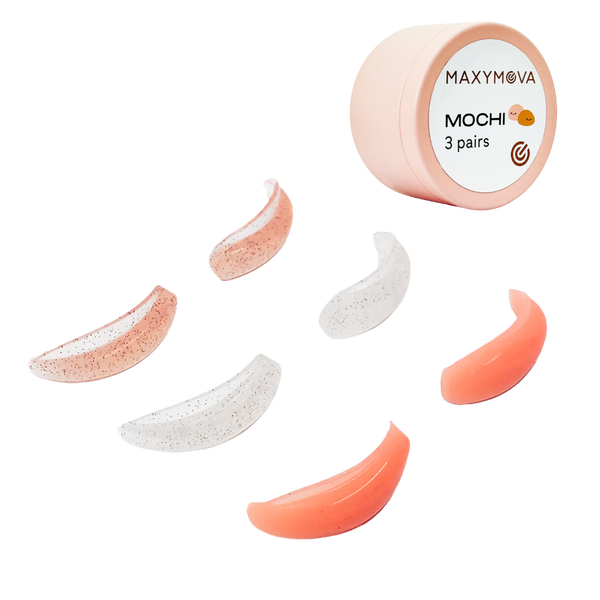 Mochi Glitter Silicone Lash Lift Shields | Ultra-Soft Eyelash Lifting Pads (3 Pairs) MAXYMOVA
